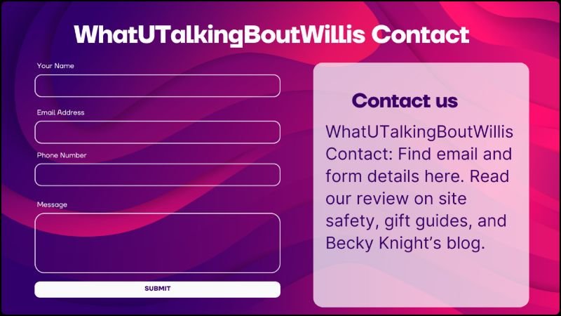 WhatUTalkingBoutWillis Contact