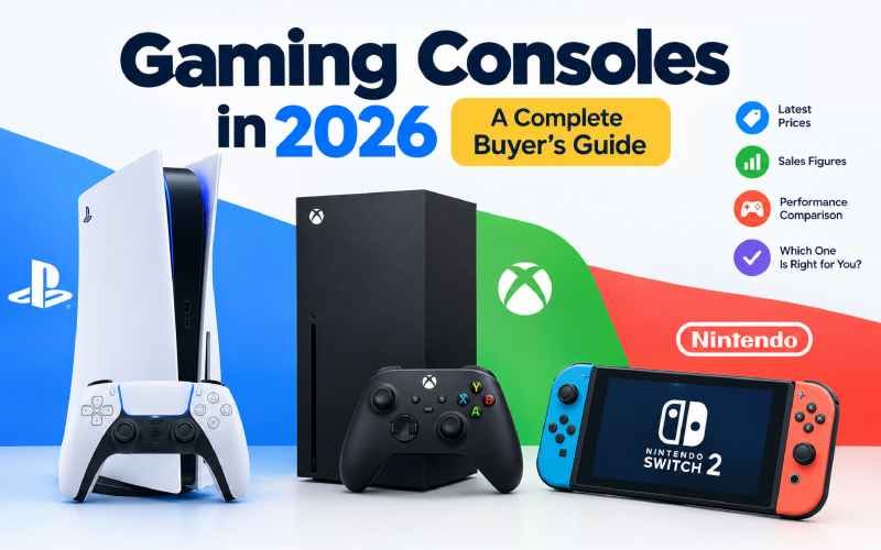 Gaming consoles 2026 buyer’s guide with PS5, Xbox, and Nintendo Switch 2